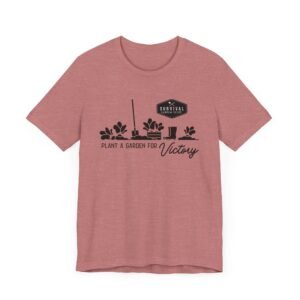 Unisex Tee -"Grow a Garden for Victory" (black design)