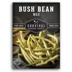 Golden Wax Bush Bean Seeds – High-Yield Yellow Stringless Beans for Fresh Eating or Preserving