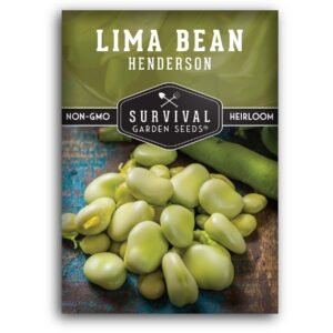 Henderson Bush Lima Bean Seeds – Heirloom, Easy-Sprouting Butter Beans for Gardens & Classroom Projects