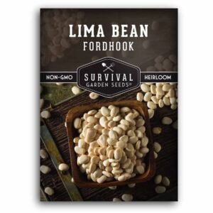 Fordhook Lima Bean Seeds – High-Yield, Drought-Tolerant Bush Limas for Tender, Protein-Rich Harvests
