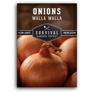 Walla Walla Onion Seeds – Heirloom Long-Day Variety for Extra-Sweet, Juicy Yellow Bulbs