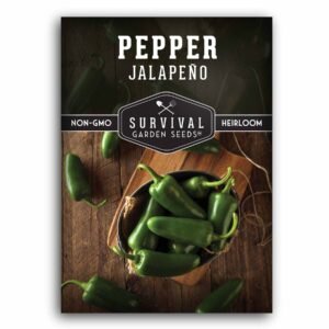 Jalapeño Pepper Seeds – Heirloom Non-GMO Medium-Heat Peppers for Salsas, Stuffing & Home Garden Growing