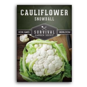 Snowball Cauliflower Seeds – Early-Maturing Heirloom with Large White Heads & Excellent Flavor