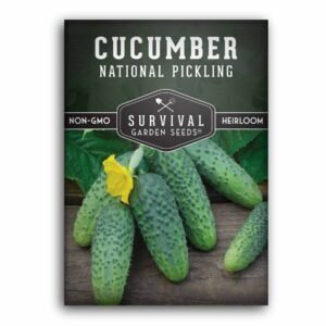 National Pickling Cucumber Seeds – Heirloom Variety for Crisp, Firm 5–6 in. Cucumbers Ideal for Pickling, Canning & Fresh Eating