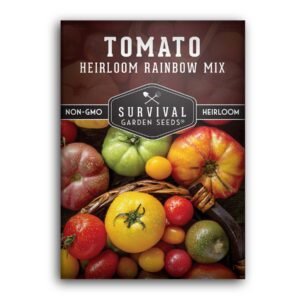 Heirloom Mix Tomato Seeds – Indeterminate Rainbow Blend of Classic, Colorful Heirloom Varieties