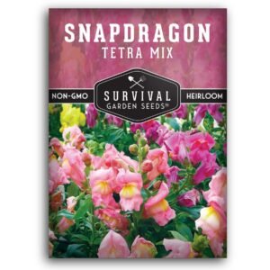 Tetra Mix Snapdragon Seeds – Colorful Annual Flowers for Pollinators & Cut Flower Gardens
