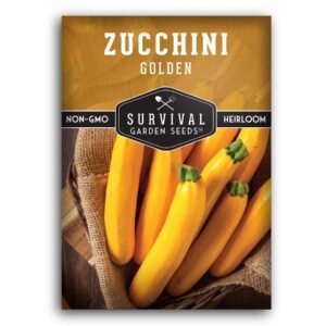 Golden Zucchini Seeds – Heirloom Yellow Bush Zucchini for Summer Gardens