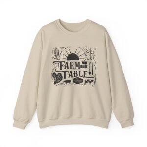 Unisex Sweatshirt - "Farm to Table" (black design)