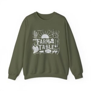 Unisex Sweatshirt - "Farm to Table" (white design)
